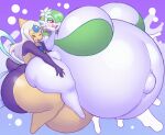 2023 angstrom balls belly big_balls big_belly big_breasts big_butt blush blush_lines bodily_fluids bottomless bra breasts butt clothed clothing cresselia cum cum_inflation cum_inside digital_media_(artwork) eyes_closed eyeshadow female gardevoir generation_3_pokemon generation_4_pokemon genital_fluids genitals green_bra green_clothing green_eyeshadow green_hair green_underwear hair hair_over_eye hand_on_cheek hi_res huge_balls huge_belly huge_breasts huge_butt humanoid hyper hyper_balls hyper_belly hyper_breasts hyper_genitalia inflation leg_grab legendary_pokemon makeup nintendo noseless nude one_eye_obstructed open_mouth penetration pink_tongue pokemon pokemon_(species) purple_body red_eyes sex shiny_pokemon simple_background solo thick_thighs thigh_grab tongue underwear white_body white_hair yellow_body