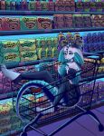 abby_saryn_(crispyfox) alcohol animal_humanoid anthro beverage breasts choker claws clothing cocktail counter eyebrows eyelashes food glow_hood glowing gradient gradient_background hi_res horn humanoid hybrid jewelry legwear living_tail male mammal market necklace paws piercing reptile reptile_humanoid scalie scalie_humanoid shopping_cart simple_background snacks snake snake_hood snake_humanoid snake_tail soda solo stockings tail tights unknown_artist unusual_anatomy unusual_tail