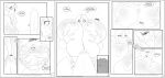 anthro areola bedroom_eyes big_breasts big_penis blush breasts clothing comic duo eleanor_&#039;elly&#039;_zhi ellipsis english_text erection exclamation_point fellatio female genitals hair hand_on_breast hi_res horn huge_breasts huge_penis human male male/female mammal marauder6272 monochrome narrowed_eyes nipples one-piece_swimsuit onomatopoeia open_mouth oral penile penis public public_sex question_mark rhinoceros seductive sex smile sound_effects speech_bubble swimwear tearing_clothing text torn_clothing