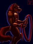  anthro canid canine canis hermesdidit hi_res holding_object holding_weapon looking_at_viewer male mammal minnah_mannarah_(vampire_survivors) muscular muscular_anthro muscular_male nipples sketch solo weapon were werecanid werecanine werewolf whip wolf 
