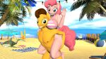 16:9 2021 3d_(artwork) 5_fingers anthro anthrofied areola ball beach beach_ball beach_towel beach_umbrella big_breasts bikini blue_eyes breasts brown_hair carrying_another chair cheese_sandwich_(mlp) clothing curvy_figure detailed_background digital_media_(artwork) duo duo_focus earth_pony equid equine eyelashes female fingers fluffy fluffy_tail friendship_is_magic fur furniture gesture green_eyes group hair hand_on_shoulder hasbro hi_res horse huge_breasts inflatable inner_tube long_tail looking_at_viewer lounge_chair male mammal my_little_pony nipples orange_clothing orange_speedo orange_swimwear outside palm_tree parasol pattern_bikini pattern_clothing pattern_swimwear piggyback pink_body pink_fur pink_hair pink_tail pinkie_pie_(mlp) plant pony pose posing_for_picture sea seaside short_hair source_filmmaker speedo striped_bikini striped_clothing striped_swimwear stripes surfboard swimwear tail teeth that1guy towel tree voluptuous water waving waving_at_viewer wide_hips widescreen yellow_body yellow_fur