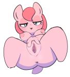  absurd_res anus equid equine female genitals hasbro hi_res horse lemonspark_nwt looking_at_viewer mammal my_little_pony pink_body pony pussy solo spread_legs spread_pussy spreading x_anus 