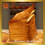  artist_logo bakery bread bread_slice food food_focus highres indoors no_humans original shop toast yuki00yo 