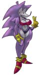  anonymous_artist anthro bodily_fluids bra breasts clothing creepypasta eulipotyphlan female footwear fur gloves handwear hedgehog mammal needlem0use_(analogue_horror) panties purple_body purple_fur red_eyes sega shoes simple_background smile smirk snout solo sonic.exe_(creepypasta) sonic_the_hedgehog_(series) sweat thick_thighs underwear white_background youtube 