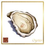  artist_logo food food_focus food_name highres no_humans original oyster seafood shell simple_background white_background yuki00yo 