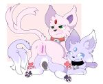  absurd_res animal_genitalia animal_pussy butt canine_pussy duo eeveelution espeon female female/female feral genitals hi_res humanoid_genitalia humanoid_pussy lying_on_another nintendo pink_body pok&eacute;mon pok&eacute;mon_(species) pussy strawberryvixen video_games 