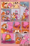  &lt;3 &lt;3_eyes 3_toes 4_fingers anthro balls bashful bedroom_eyes being_watched blush bodily_fluids bottomwear bottomwear_down bow_tie brain_(top_cat) breath cedamuc1 choo-choo_(top_cat) clothed clothing clothing_lift collared_shirt comic domestic_cat dripping english_text erection erection_under_clothing eyes_closed feet felid feline felis fence fingers fur genital_fluids genitals group half-closed_eyes hanna-barbera hi_res imminent_oral kissing kneeling looking_at_another male male/male mammal mr._jinks narrowed_eyes navel oiruse open_mouth open_smile orange_body orange_fur pants pants_down partially_clothed pink_body pink_fur pixie_and_dixie_and_mr._jinks precum precum_drip precum_through_clothing public saliva saliva_string seductive shirt shirt_lift smile snagglepuss spook_(top_cat) standing tan_body tan_fur tank_top text toes top_cat top_cat_(series) topwear undressing undressing_partner wet wet_clothing yellow_body yellow_fur 