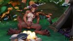  16:9 anthro blizzard_entertainment bodily_fluids canid cum female genital_fluids hi_res intersex intersex/female knot male mammal masturbation perromalo solo spread_legs spreading video_games warcraft were werecanid widescreen worgen 