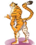  anthro captainjohkid felid fur hi_res looking_at_viewer male mammal nude pantherine raised_tail solo striped_body striped_fur stripes tiger 