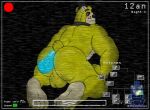  anthro anthro_on_anthro backsack balls big_butt bodily_fluids butt camera_view disembodied_penis duo erection feet five_nights_at_freddy&#039;s freddynetwgay from_behind_position fur genital_fluids genitals golden_freddy_(fnaf) hot_dogging humanoid_genitalia humanoid_penis looking_back male male/male mammal muscular muscular_anthro muscular_male penile penis perineum precum scottgames sex soles tan_body tan_fur ursid video_games yellow_body yellow_fur 