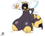  &lt;3 absurd_res angry antennae_(anatomy) anthro areola arthropod big_breasts black_hair blush bodily_fluids breast_milking breasts dirtyscoundrel female food hair hi_res honey_(food) huge_breasts huge_nipples hymenopteran hyper insect insect_wings lactating leaking milk milk_leaking nipples nude projectile_lactation sketch solo speech_bubble standing unusual_bodily_fluids wasp watermark wings yellow_areola yellow_nipples yuki_(dirtyscoundrel) 