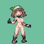  animated breasts digital_media_(artwork) female genitals human jmeganinja mammal may_(pok&eacute;mon) nintendo pixel_(artwork) pixel_animation pok&eacute;mon pussy solo sprite video_games 