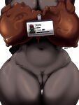 3:4 absurd_res anthro big_breasts bovid breasts candy caprine chocolate dessert female food fur genitals hi_res kuro_(taphris) mammal nipples nude pussy sheep simple_background solo taphris thick_thighs