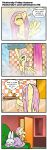 angel_(mlp) bathing bathroom blush cloud comic cutie_mark english_text equid equine feathered_wings feathers female feral fluttershy_(mlp) friendship_is_magic hair hasbro hi_res mammal my_little_pony pegasus pencils_(artist) pink_hair raincloud shower showering solo text wings yellow_body 