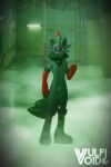  anthro asian_clothing clothing digital_media_(artwork) east_asian_clothing footwear hi_res japanese_clothing latex male nintendo pok&eacute;mon pok&eacute;mon_(species) rubber rubber_clothing rubber_suit solo video_games vulpivoid zorua zōri 