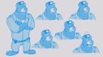  16:9 2017 absurd_res anthro bottomwear brok_the_investigator clothing hat headgear headwear hi_res hubie360 male mammal multiple_poses official_art pants police police_officer police_uniform pose r.j._(brok_the_investigator) shirt solo surprise topwear uniform ursid video_games widescreen 