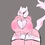  &lt;3 1:1 anthro big_breasts blush bottomless bovid breasts caprine cleavage cleavage_cutout clothed clothing female fur genitals goat hi_res humanoid keyhole_turtleneck legwear mammal mature_anthro mature_female miyang_draws! pink_clothing pussy raised_tail smile solo sweater thigh_highs topwear toriel undertale_(series) video_games white_body white_fur 