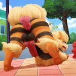 absurd_res anal anal_penetration animal_genitalia animal_penis anus arcanine ass_up balls big_butt butt canid canine canine_penis disembodied_penis duo erection feral from_behind_position genitals girly hi_res knot male male/male male_penetrated male_penetrating male_penetrating_male mammal manene nintendo nude penetration penile penile_penetration penis penis_in_ass pok&eacute;mon pok&eacute;mon_(species) rear_view sex shaded soft_shading solo_focus tongue tongue_out video_games 