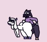  ambiguous_gender animated anthro balls big_balls big_butt bonnie_(terubby) bovid bovine butt caprine doggystyle duo from_behind_position genitals goat huge_butt intersex intersex/ambiguous joey_(terubby) mammal sex tail_grab terubby 
