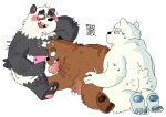 blush bodily_fluids cartoon_network fellatio grizzly_(wbb) group group_sex hi_res ice_bear incest_(lore) male male/male oral panda_(wbb) penile sex sweat technical_incest threesome tomnookusedjock trio we_bare_bears