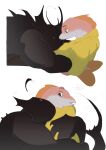 absurd_res anthro bald clothing duo ear_fins fin fish hi_res hoodie hug kogito male male/male marine muscular muscular_male tail tail_fin topwear