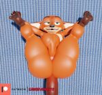 2024 3_toes 3d_(artwork) 4_fingers anthro anus artist_name balls big_butt black_claws black_nose brown_body brown_fur butt camseven canid canine cheek_tuft claws countershade_face countershading digital_media_(artwork) disney eyebrows facial_tuft feet fingers fox fur genitals green_eyes hi_res looking_aside lying male mammal multicolored_body multicolored_fur narrowed_eyes nick_wilde nude nude_anthro nude_male on_back open_mouth open_smile orange_body orange_fur outside paws perineum pink_anus pose presenting red_fox smile soles solo spread_legs spreading tail teeth text thick_thighs toes true_fox tuft url white_body white_fur wide_hips yoga zootopia