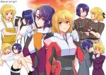  1boy 1girl amulet artist_name ascot athrun_zala black_shorts blonde_hair blue_hair blush bow breasts cagalli_yula_athha camera carrying copyright_name couple gougougyougyou green_eyes grey_jacket gundam gundam_cafe gundam_seed gundam_seed_freedom hair_bow hand_grab holding holding_plate jacket jewelry kiss kissing_hand matching_outfits medium_breasts multiple_views nose_blush official_alternate_costume pant_suit pants pilot_suit plate princess_carry recording ring shirt short_hair short_shorts shorts smile suit sunset white_ascot white_shirt yellow_eyes yellow_overalls 