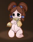  bethany_(tboi) breasts brown_hair clothed clothing female female_focus genitals hair hi_res human looking_away mammal not_furry partially_clothed pussy solo suspendedpain the_binding_of_isaac_(series) video_games 