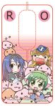  3girls :3 animal_ears arch_bishop_(ragnarok_online) artist_name bangs black_hairband blue_eyes blue_hair book brown_hair cat_ears chibi collaboration commentary_request drops_(ragnarok_online) green_eyes green_hair hairband heart long_hair looking_at_viewer lowres mayosuke mechanic_(ragnarok_online) mukyuu_(mukyu&#039;s_paradise) multiple_girls okosama_lunch_(sendan) open_mouth poporing poring ragnarok_online rideword_(ragnarok_online) short_hair slime_(creature) smile solid_circle_eyes upper_body warlock_(ragnarok_online) 