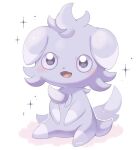  animal animal_ears animal_focus cat cat_ears espurr fluffy full_body iwasi_29 looking_at_viewer no_humans open_mouth pokemon pokemon_(creature) simple_background sitting smile solo tail white_background 