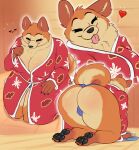 &lt;3 absurd_res anthro aquas_sirenix asian_clothing big_breasts big_butt blush bodily_fluids breasts butt butt_focus canid canine canis chubby_anthro chubby_female clothed clothing curled_tail curvy_figure cute_expression domestic_dog drooling east_asian_clothing female fluffy fluffy_tail hi_res japanese_clothing kimono kneeling mammal multiple_angles multiple_poses neck_tuft overweight overweight_female panties pawpads pose presenting presenting_hindquarters raised_tail robe saliva shiba_inu sitting sketch slightly_chubby smile solo spitz thick_thighs tongue tongue_out tuft underwear voluptuous wide_hips 