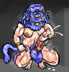  2021 abs ahegao animal_genitalia animal_penis anthro areola balls big_balls big_penis blue_body blue_fur blue_hair bodily_fluids breasts colored condom cross-eyed crouching cum cumshot digital_drawing_(artwork) digital_media_(artwork) domestic_cat dreadlocks ejaculation equine_penis erection fangs felid feline felis fluffy fluffy_tail fur fuzzy_balls genital_fluids genitals green_eyes gynomorph hair hairy_balls holding_condom holding_object intersex jewelry light_body light_skin looking_pleasured mammal masturbation montgomery_glands muscular muscular_anthro muscular_gynomorph muscular_intersex necklace nipples nude onomatopoeia open_mouth penile penile_masturbation penis pubes sexual_barrier_device shaded signature simple_background solo sound_effects sweat sweatdrop sweaty_balls sweaty_breasts sweaty_genitalia sweaty_legs sweaty_thighs tears teeth text tongue tongue_out vein veiny_penis watermark wittless-pilgrim 