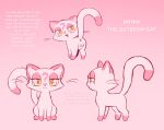  anyan_(labbit1337) cutedom domestic_cat felid feline felis female feral fur hi_res labbit1337 mammal pink_body pink_fur question_mark solo 