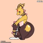  3_fingers absurd_res ampharos anthro autofellatio balls big_balls big_butt big_penis blush bodily_fluids butt cum cum_in_mouth cum_inside cum_on_tail erection excessive_cum fingers forehead_gem fur genital_fluids genitals girafarig hair hi_res hooves huge_balls huge_butt hybrid_pokemon living_tail looking_down male mammal markings masturbation mottled mottled_genitalia nintendo nude open_mouth oral oral_masturbation penetration penile penile_masturbation penis pok&eacute;mon pok&eacute;mon_(species) sex short_stack simple_background slightly_chubby solo spaca spines striped_markings striped_tail stripes tail_head tail_markings tail_mouth text thick_thighs tongue tuft unusual_anatomy unusual_tail video_games wide_hips yakob_(farran_height) yellow_body 