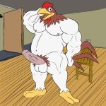  anthro avian big_penis bird chicken dominant dominant_male foghorn_leghorn galliform gallus_(genus) genitals looney_tunes male muscle_bird muscular obito_(obitothewolf) pecs penis phasianid warner_brothers 