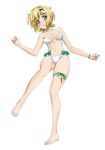  :o akatsuki_kirika blonde_hair fujikawa_daichi green_eyes hair_ornament open_mouth senki_zesshou_symphogear shiny shiny_hair shiny_skin short_hair swimsuit x_hair_ornament 