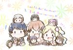  +++ 6+girls :3 ahoge anniversary anyoji_hime black_gloves black_hair blonde_hair blue_eyes blue_hair blue_ribbon blunt_bangs blunt_ends bob_cut braid brown_cardigan brown_dress brown_hair cardigan carrying carrying_person center-flap_bangs chibi chibi_only closed_mouth colored_tips commentary_request crossed_bangs dark_blue_hair diagonal_bangs dress fang finger_counting floral_background flower flower_(symbol) flower_knot fujishima_megumi g_teall gloves green_eyes grey_hair hair_bun hair_flower hair_ornament hair_ribbon half-closed_eyes hasu_no_sora_school_uniform highres hinoshita_kaho index_finger_raised kachimachi_kosuzu light_blue_hair link!_like!_love_live! long_hair long_sleeves love_live! low_twintails medium_hair mini_person minigirl mole mole_on_neck momose_ginko multi-tied_hair multicolored_hair multiple_girls murano_sayaka neckerchief notice_lines on_head open_cardigan open_clothes open_mouth orange_hair osawa_rurino otomune_kozue parted_bangs person_on_head pink_eyes pink_flower ponytail purple_eyes purple_hair red_flower red_hair red_neckerchief ribbon sailor_collar sailor_dress school_uniform short_hair side_braids side_ponytail sidelocks single_side_bun smile star_(symbol) star_hair_ornament straight_hair streaked_hair swept_bangs teeth twintails two_side_up upper_teeth_only v-shaped_eyebrows virtual_youtuber white_background white_sailor_collar winter_uniform yugiri_tsuzuri |_| 