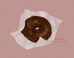  chocolate_doughnut doughnut food food_focus kakino_tanene napkin no_humans original pastry twitter_username 