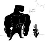 1:1 2024 abs anthro big_breasts big_muscles biped black_and_white breasts cactus curvy_figure desert dinosaur dinosaur_(google_chrome) duo english_text female google google_chrome greyscale hi_res itz_not_v larger_male looking_down_at_another male monochrome muscular muscular_anthro muscular_arms muscular_male non-mammal_breasts pecs plant reptile scalie simple_background size_difference smaller_female standing sun tail talking_to_another text thick_thighs threatening voluptuous white_background wide_hips