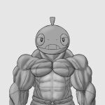  absurd_res big_muscles generation_5_pokemon hi_res hyper male max_the_grovyle muscular muscular_male nintendo pecs pokemon pokemon_(species) scraggy solo unfinished 