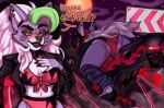  animatronic anthro armor big_hair black_clothing black_jacket black_lipstick black_nails black_topwear bottomwear canid canine canis clothed clothing colored_nails dialogue ear_piercing ear_ring eyelashes eyeshadow facial_markings facial_piercing female five_nights_at_freddy&#039;s five_nights_at_freddy&#039;s:_security_breach front_view furtyap green_highlights hair head_markings headgear helmet highlights_(coloring) jacket leather leather_clothing leather_jacket leather_topwear legwear lipstick long_hair looking_at_viewer machine makeup mammal markings moon motorcycle motorcycle_helmet nails narrowed_eyes navel night nose_piercing nose_ring open_clothing pattern_clothing pattern_legwear piercing purple_background purple_body purple_clothing purple_eyeshadow purple_legwear rear_view red_bottomwear red_clothing red_topwear riding_motorcycle ring_piercing robot roxanne_wolf_(fnaf) scottgames sharp_nails simple_background sky solo star talking_to_viewer thick_thighs topwear vehicle video_games white_body white_hair wide_hips wolf yellow_eyes 
