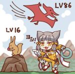  1girl animal_ears bangs blunt_bangs bodysuit cat_ears chakram chibi facial_mark flat_chest futaba_channel genba_neko gloves grey_hair holding holding_weapon lowres ma2acworks meme nia_(xenoblade) short_hair solo weapon white_gloves xenoblade_chronicles_(series) xenoblade_chronicles_2 yellow_bodysuit yellow_eyes 