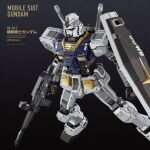  absurdres beam_rifle character_name damaged dirty energy_gun english_text flying gun gundam highres kongping0550219 machine_gun machinery mecha mobile_suit mobile_suit_gundam muzzle realistic robot rx-78-2 science_fiction shield weapon zero_gravity 