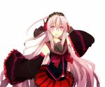  non-web_source red_eyes red_skirt skirt sukone_tei utau white_hair 