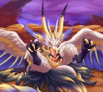  absurd_res autofellatio claws cygames dragalia_lost dragon erection feathered_wings feathers genitals hi_res horn male masturbation mythil_flower nintendo nude oral oral_masturbation penile penile_masturbation penis primal_jupiter_(dragalia_lost) solo video_games wings 
