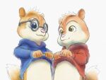  alvin_and_the_chipmunks anthro apluss duo male male/male mammal rodent sciurid 