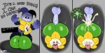  anal anal_penetration anthro bodily_fluids cum cum_in_ass cum_inside deltarune dream flower flowey_the_flower forced genital_fluids hi_res humanoid impregnation jevil_(deltarune) kiffy_(artist) male male/male penetration plant rape rough_sex sex tongue tongue_out transformation undertale undertale_(series) video_games 