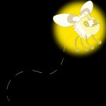  ambiguous_gender antennae_(anatomy) arthropod bee black_background black_eyes cutiefly feral hymenopteran insect insect_wings malegardevoir multicolored_body nintendo pok&eacute;mon pok&eacute;mon_(species) simple_background solo two_tone_body video_games wings yellow_body yellow_glow 