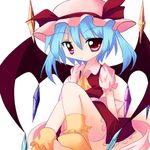  blue_hair flandre_scarlet flat_chest haiiro_(immature) if_they_mated lowres red_eyes remilia_scarlet solo touhou 