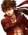  bad_id bad_pixiv_id brown_hair headband highres male_focus red_eyes sanada_yukimura_(sengoku_basara) senano-yu sengoku_basara solo 